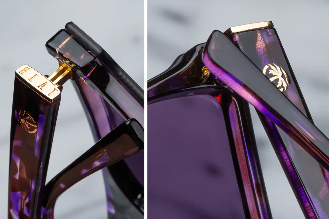CLARITY SUNGLASSES: Velvet Tortoise x Purple - Image 3