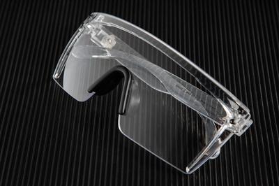 LAZER FACE SUNGLASSES: Clear - Image 7