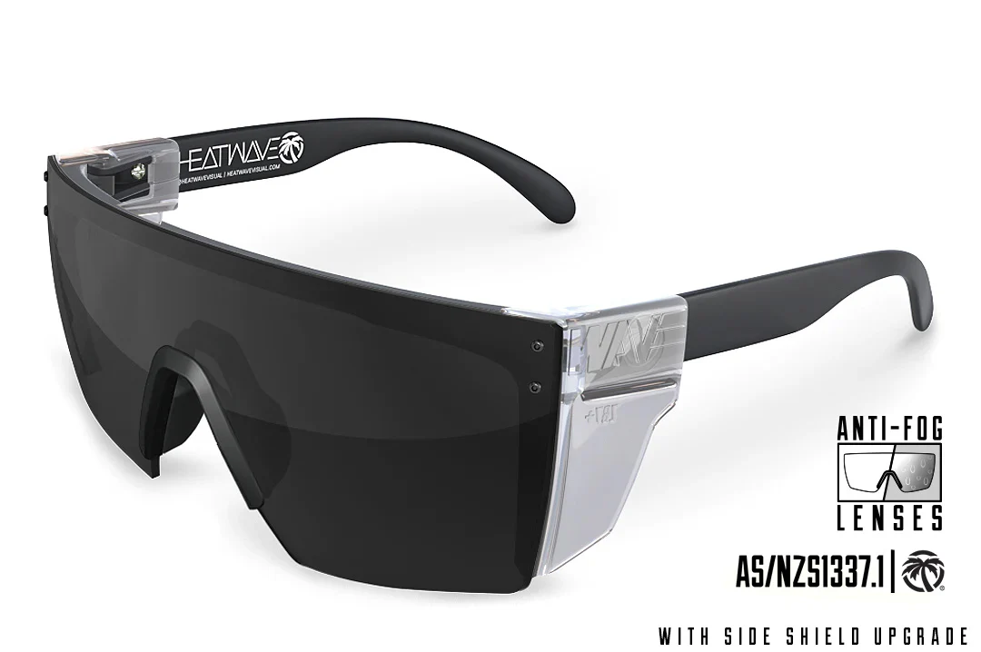 LAZER FACE SUNGLASSES ANTI FOG: Black - Image 5