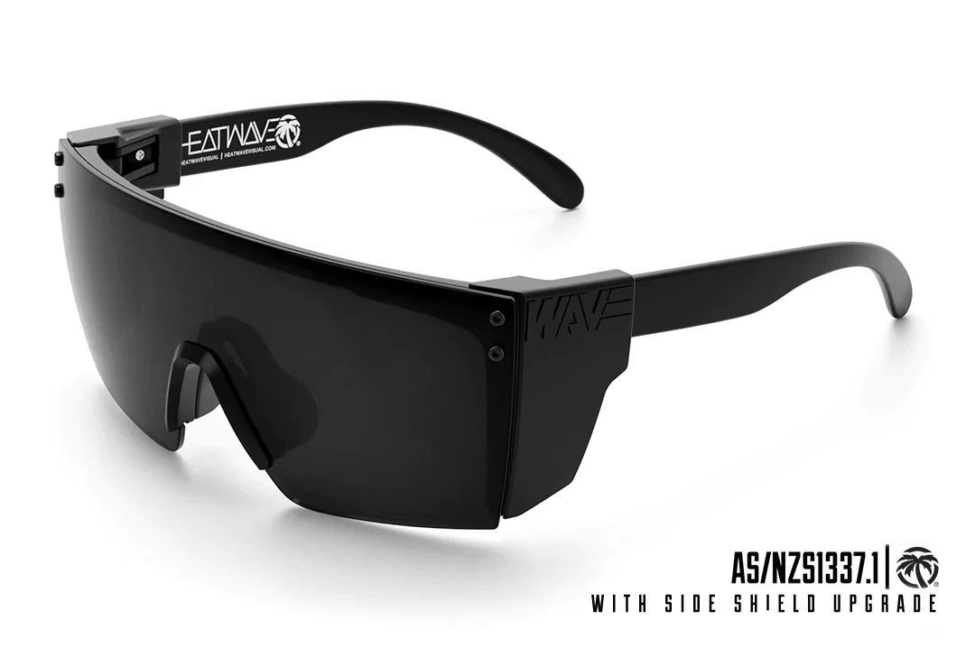 LAZER FACE SUNGLASSES: Black - Image 10