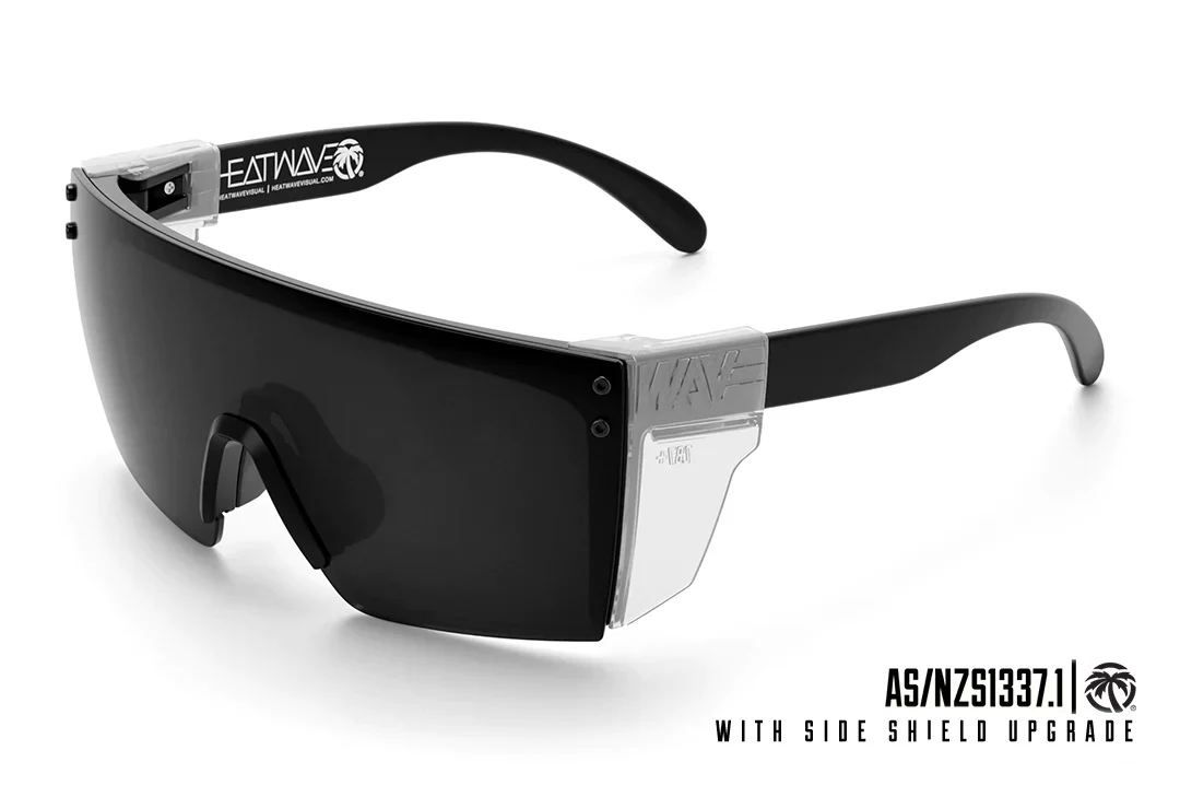 LAZER FACE SUNGLASSES: Black - Image 8