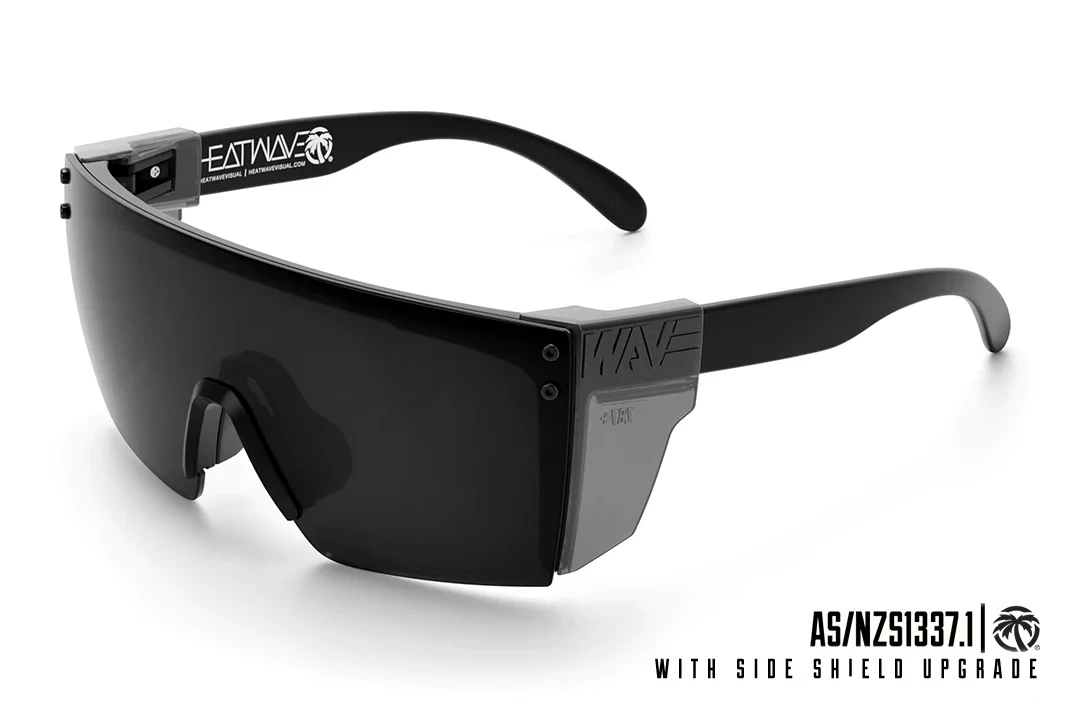 LAZER FACE SUNGLASSES: Black - Image 9