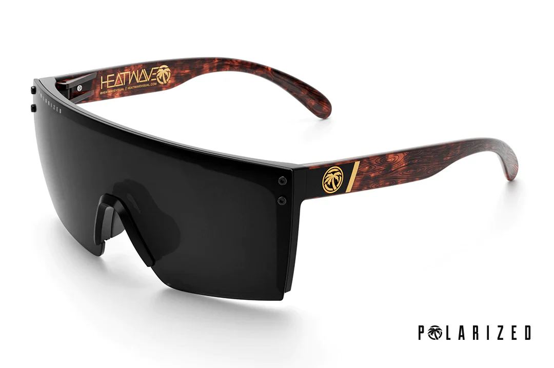 LAZER FACE SUNGLASSES: Woodgrain Customs x Black - Image 3