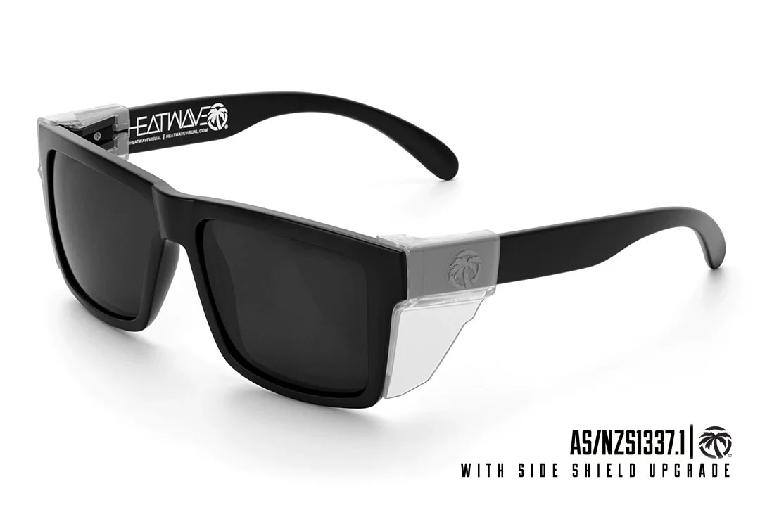 VISE Z87 SUNGLASSES: Black - Image 7
