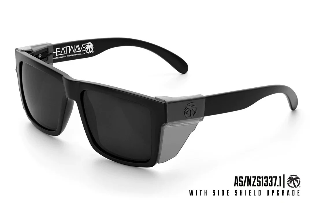 VISE Z87 SUNGLASSES: Black - Image 8