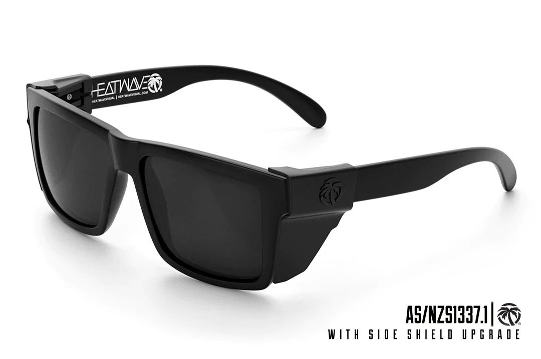 VISE Z87 SUNGLASSES: Black - Image 9