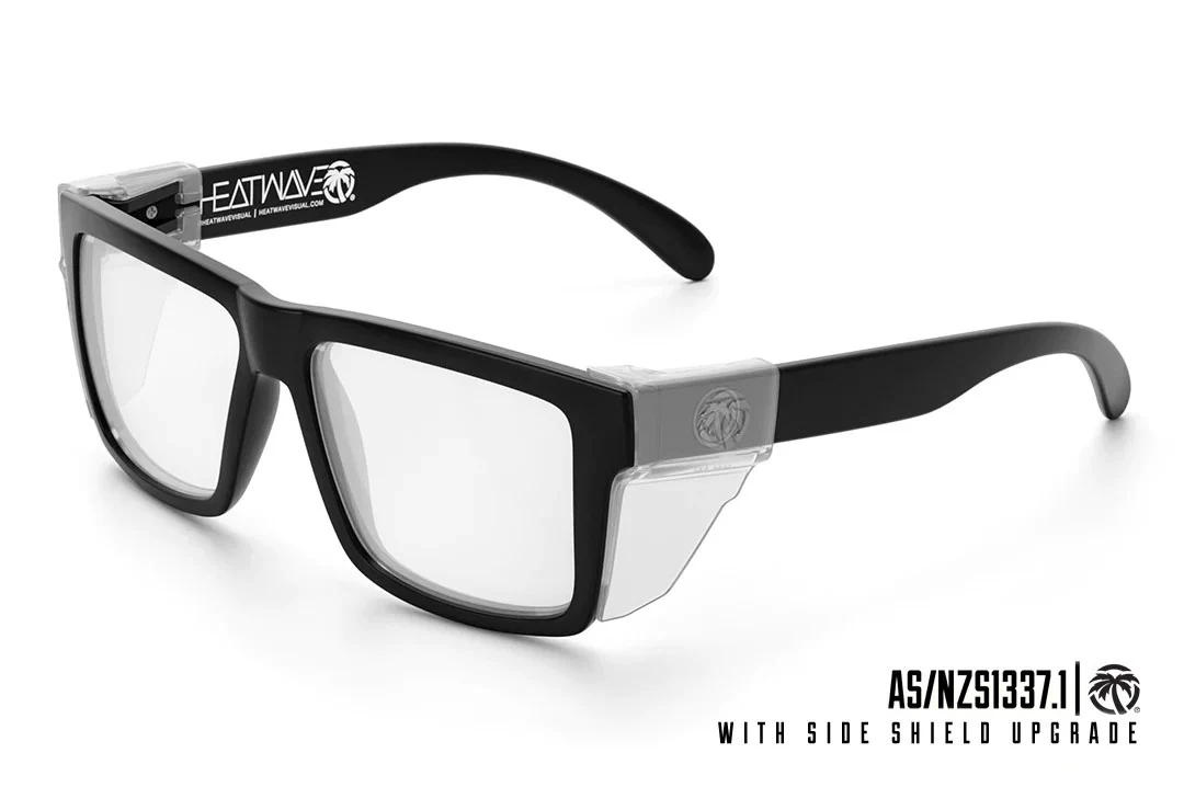 VISE Z87 SUNGLASSES: Black x Clear - Image 4