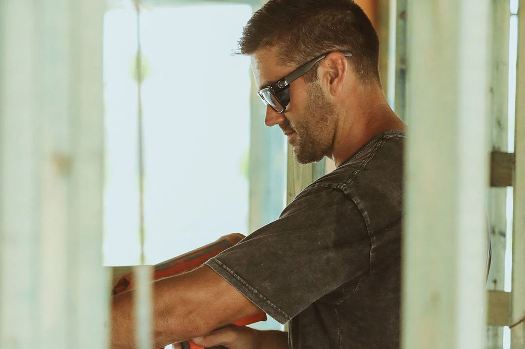 VISE Z87 SUNGLASSES: Black x Clear - Image 5