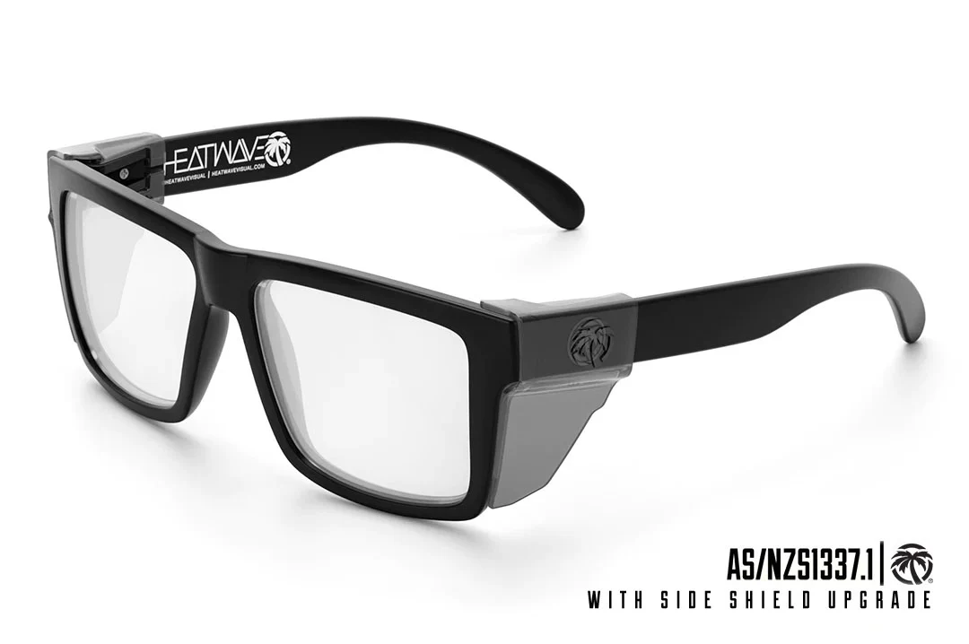 VISE Z87 SUNGLASSES: Black x Clear - Image 7
