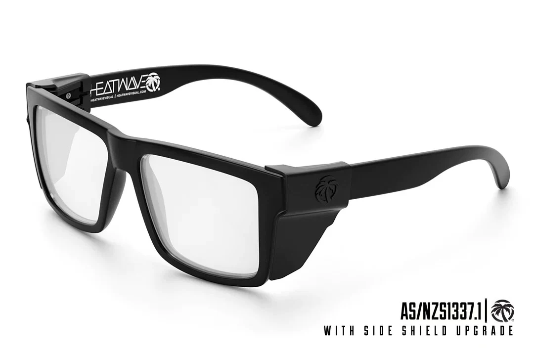 VISE Z87 SUNGLASSES: Black x Clear - Image 8